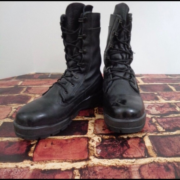 Bellville Black Leather Tactical Boots 5.5 W - Picture 2 of 6